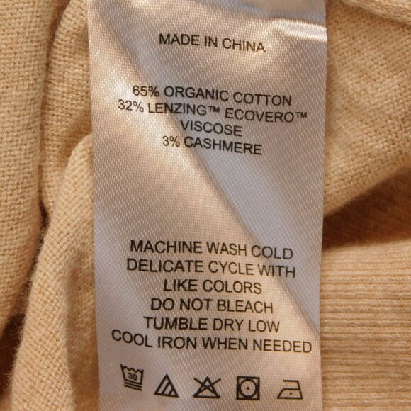 Quince Lightweight Cashmere Cardigan in Heather Oatmeal | VGUC | Large - Picture 7 of 9